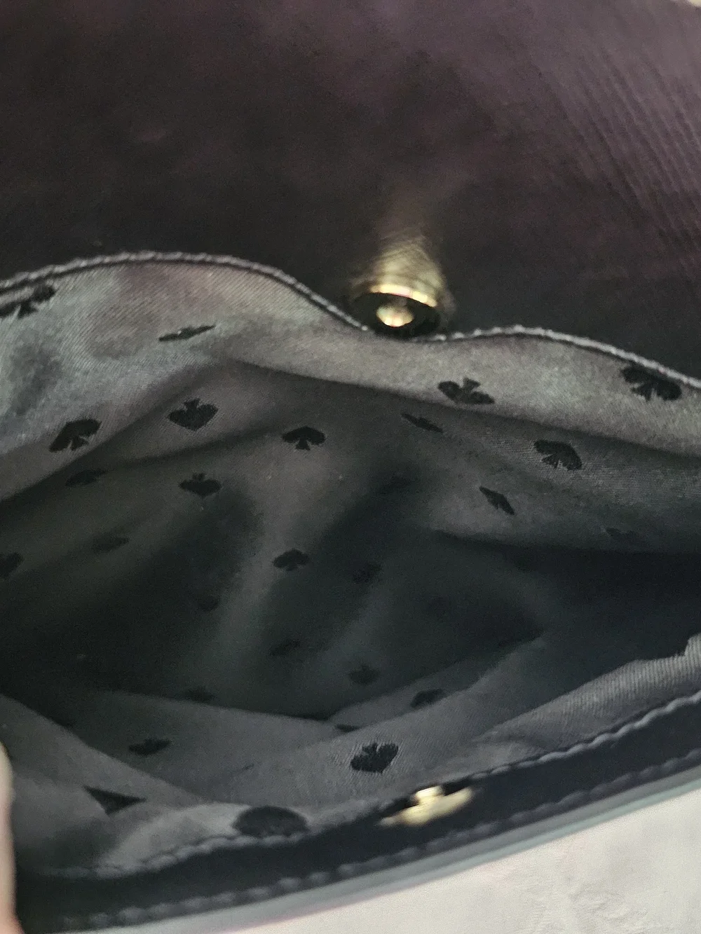 Kate Spade Black Leather Stacy Dome Mini Backpack